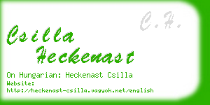 csilla heckenast business card